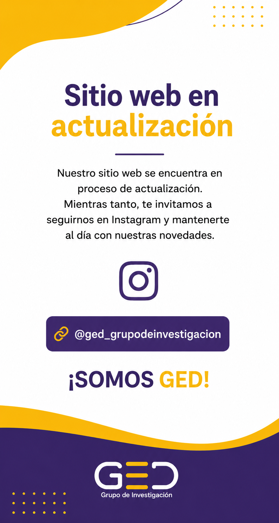 Sitio en actualización